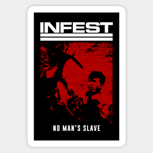 Infest "No Man's Slave" Tribute Shirt Sticker